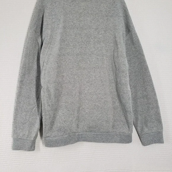 Womens Grey Hoodie XL Cross Print Graphic Hooded Sweatshirt Pullover Trap Goth - Picture 11 of 16